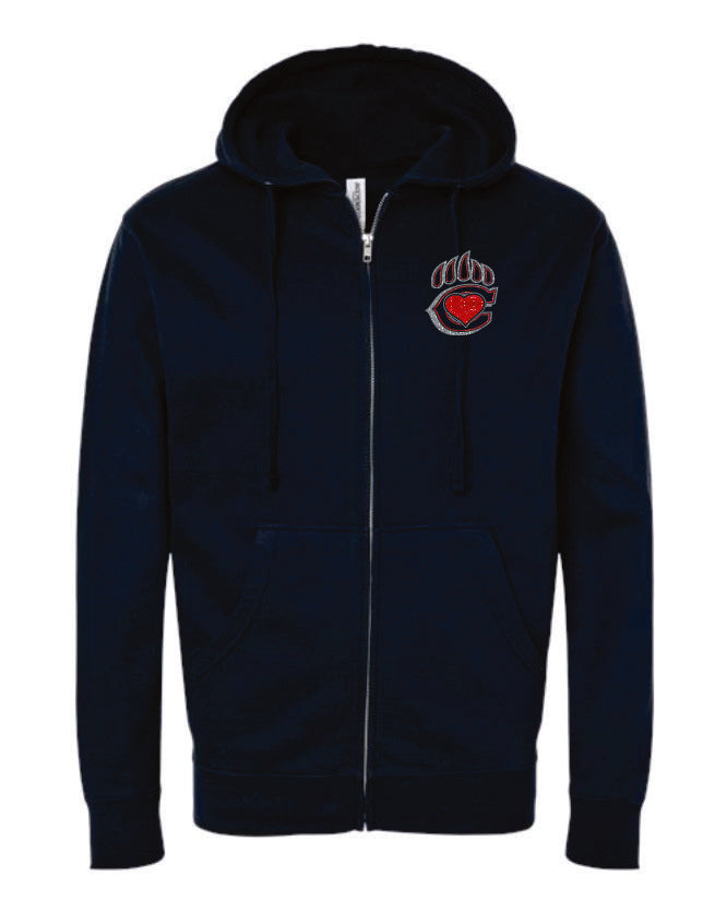 CTE Chap Family Zip Up Hoodie -Matte or Glitter