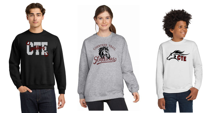 CTE Crewneck Sweatshirt -5 Designs