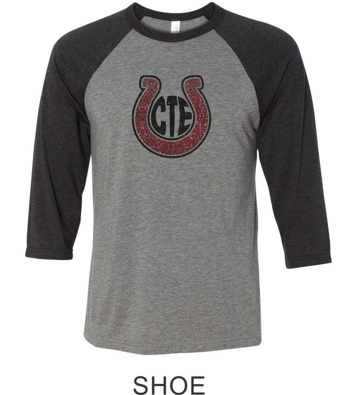 CTE Glitter Raglan T-Shirt in 4 New Designs