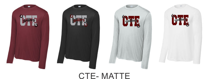 CTE Wicking Long Sleeve Tee -5 Designs