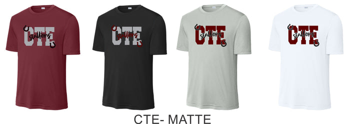 CTE Wicking Short Sleeve Tee -5 Designs