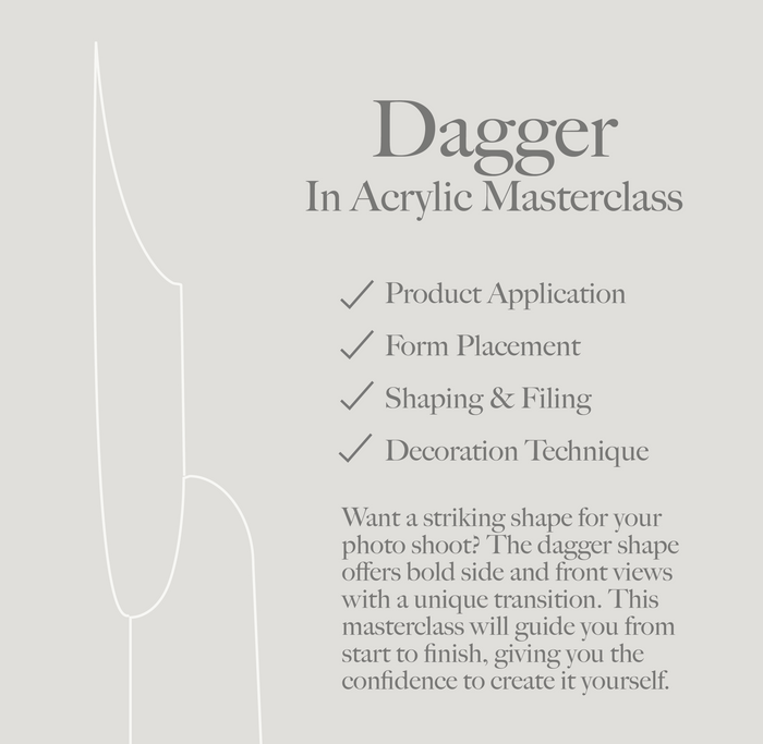 Dagger Shape in Acrylic Masterclass