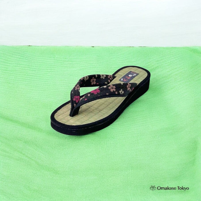 Daimyo Shokai Tatami Folding Sandals 3604 Black