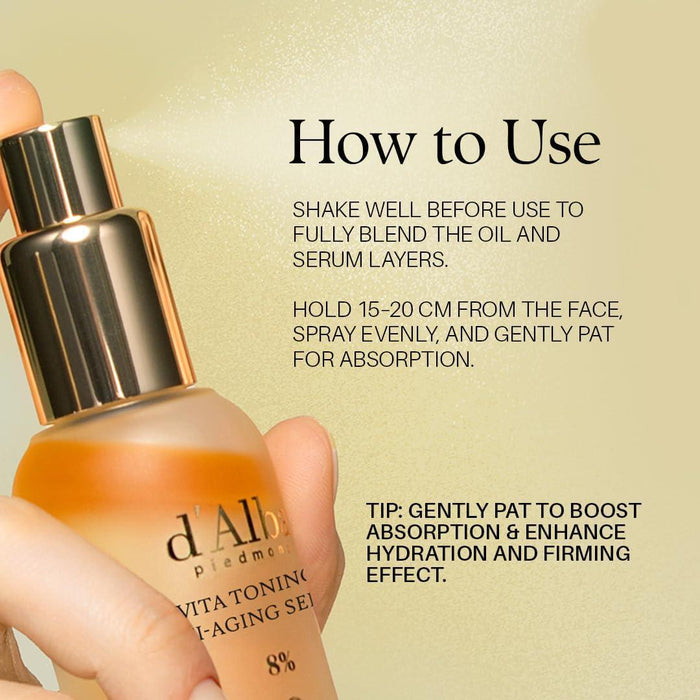 D'Alba Vita Toning Anti-Aging Spray Serum 8% 70 mL