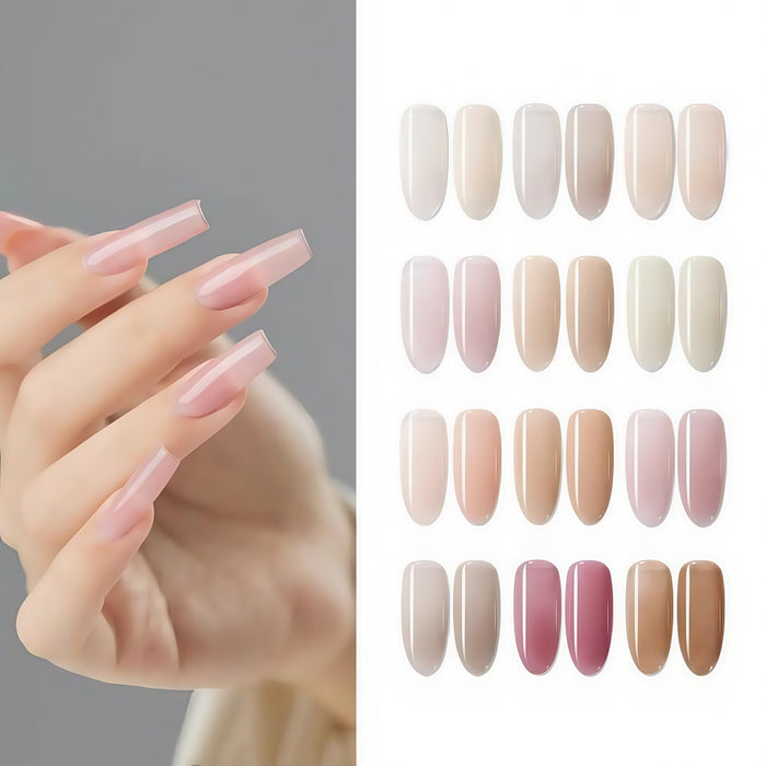 DANZHIHE 12g Semi-transparent Nude French Jade Gel Polish T4839
