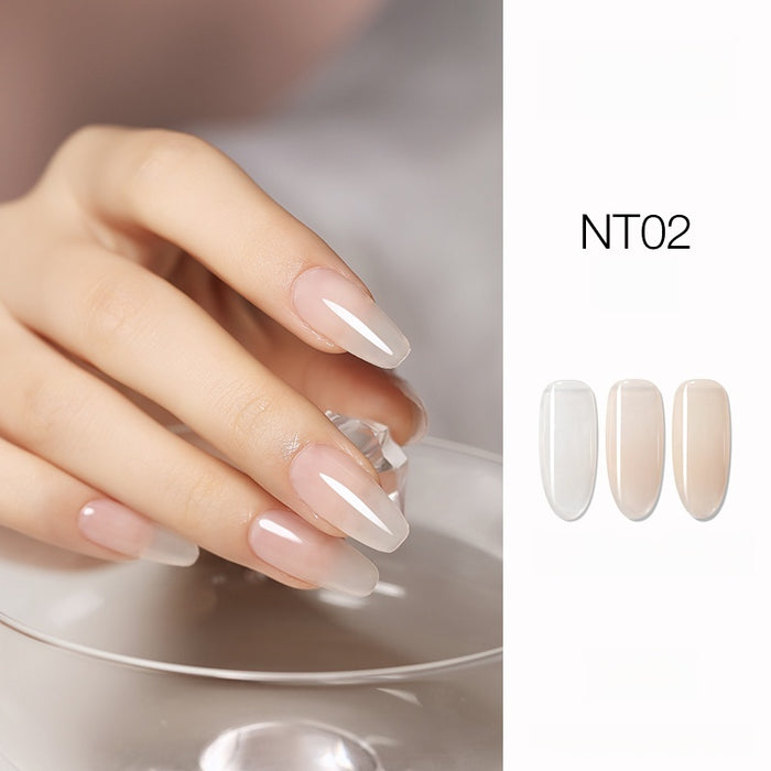 DANZHIHE 12g Semi-transparent Nude French Jade Gel Polish T4839