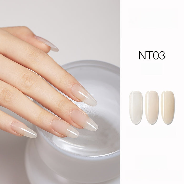 DANZHIHE 12g Semi-transparent Nude French Jade Gel Polish T4839