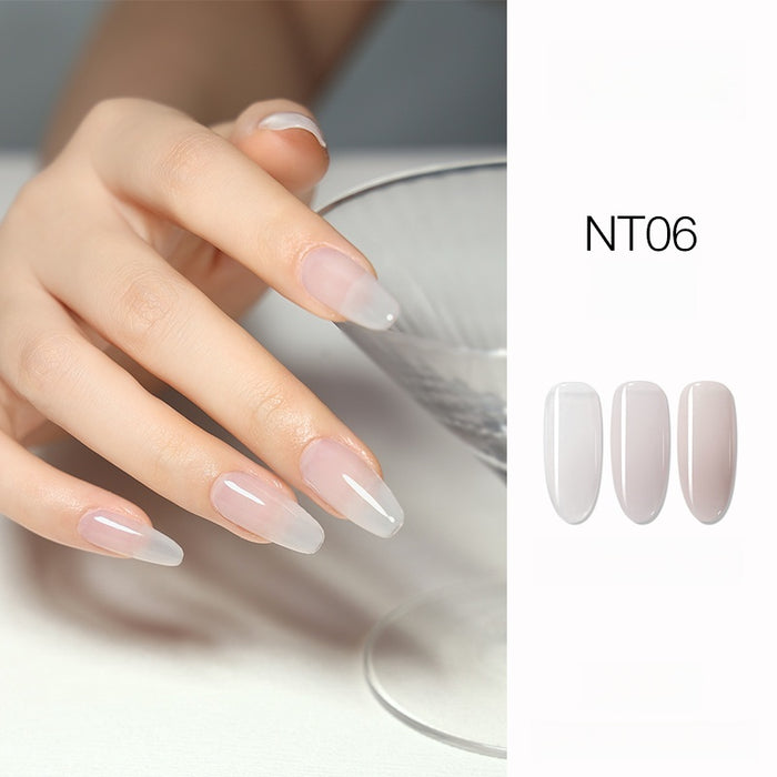 DANZHIHE 12g Semi-transparent Nude French Jade Gel Polish T4839