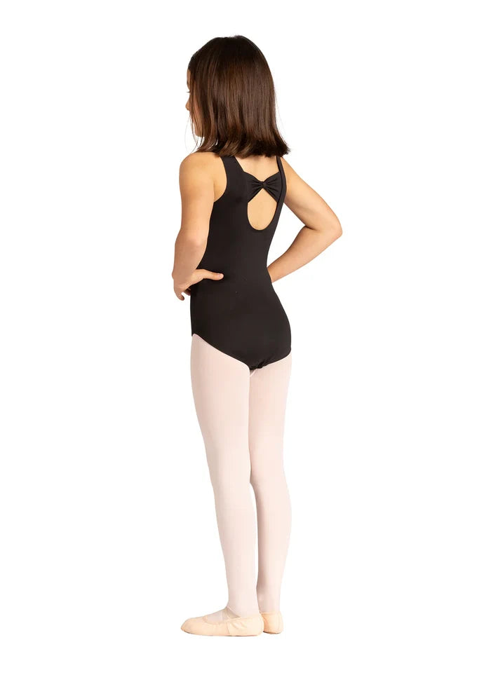 Danznmotion Back Bow Leotard-Black
