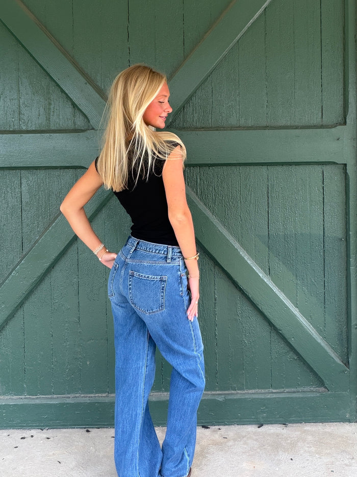 DAZE 2K Mid Rise Relaxed Baggy Jean – Vesper