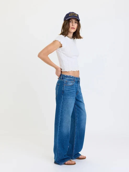 DAZE 2K Mid Rise Relaxed Baggy Jean – Vesper