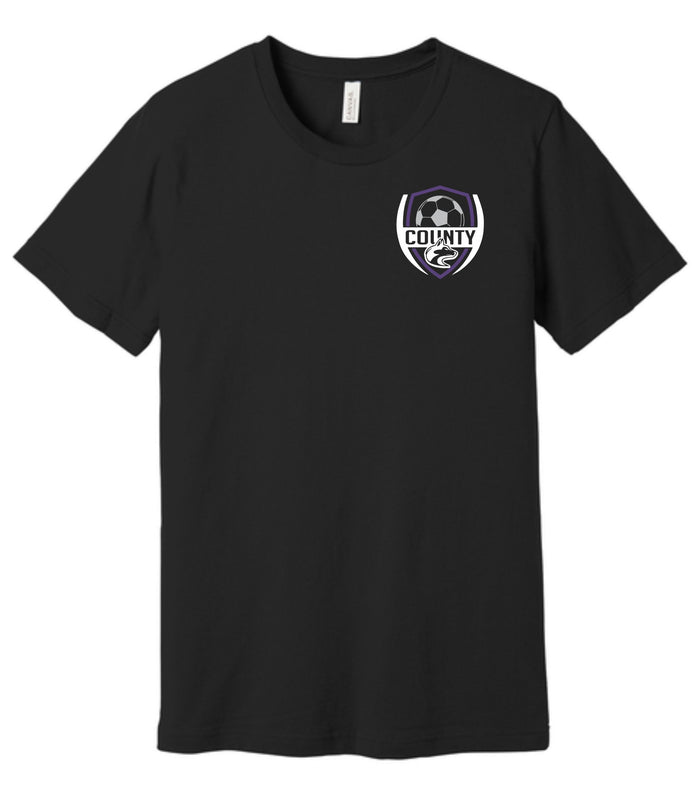 DCHS Soccer Bella Canvas Tee - 2 SIDE Design