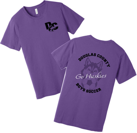 DCHS Soccer Bella Canvas Tee - HUSKIES Design