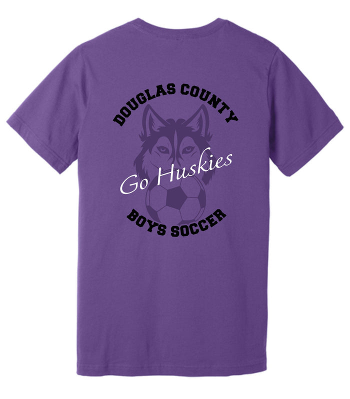 DCHS Soccer Bella Canvas Tee - HUSKIES Design