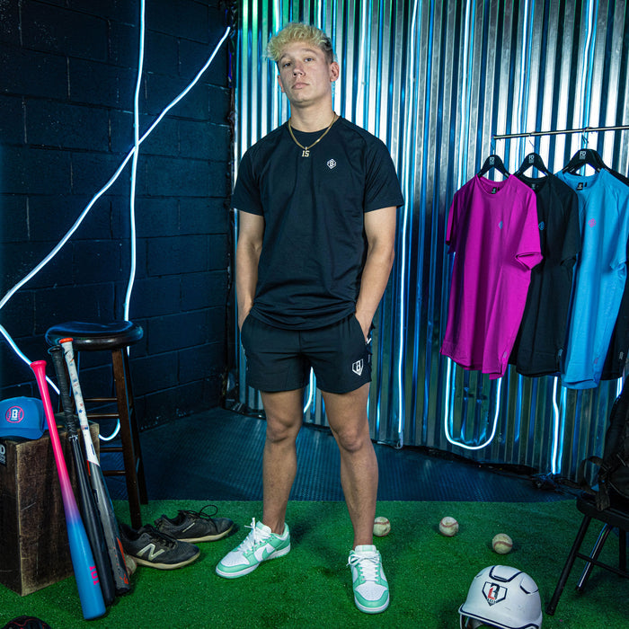 black performance tee