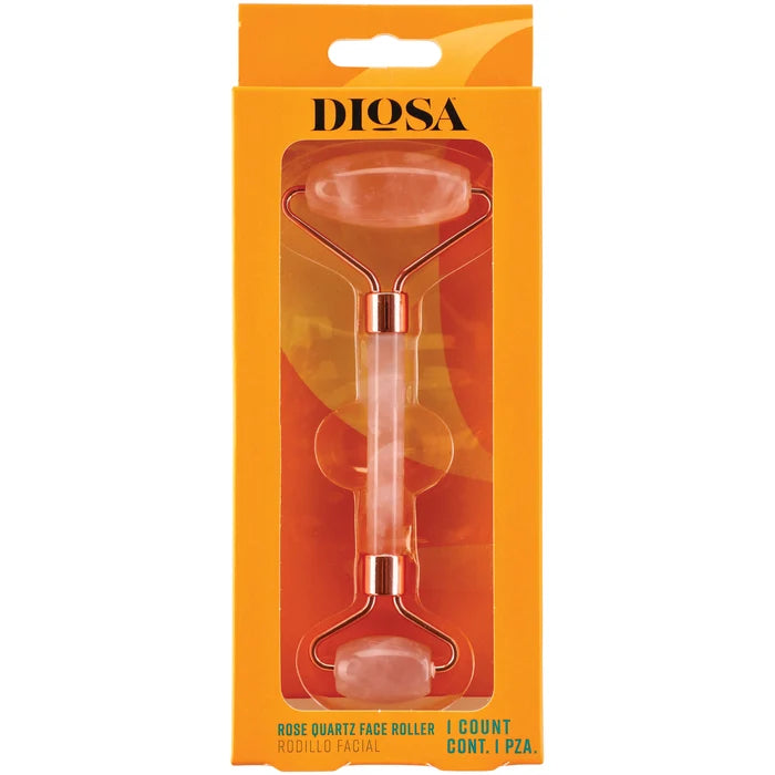 DIOSA Rose Quartz Facial Roller 1Pc رولة تدليك الوجه بحجر الكوارتز