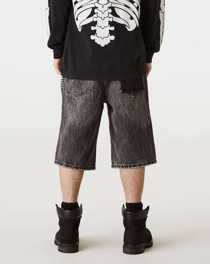 PRVT LBL Distressed Denim Short. Underground Apparel. Rule of Next Streetwear.
