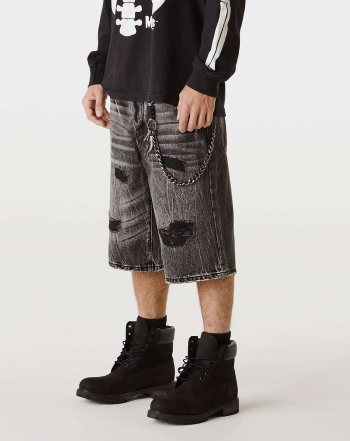 PRVT LBL Distressed Denim Short. Underground Apparel. Rule of Next Streetwear.