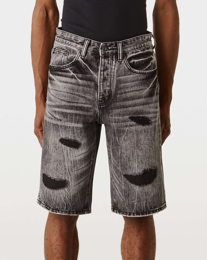 PRVT LBL Distressed Denim Short. Underground Apparel. Rule of Next Streetwear.