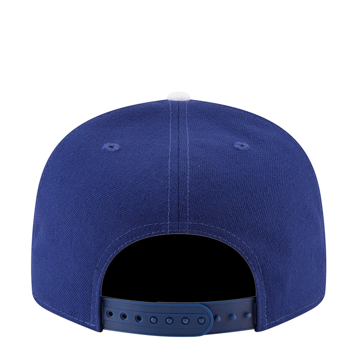 Royal blue 950 baseball cap with open back and adjustable strap