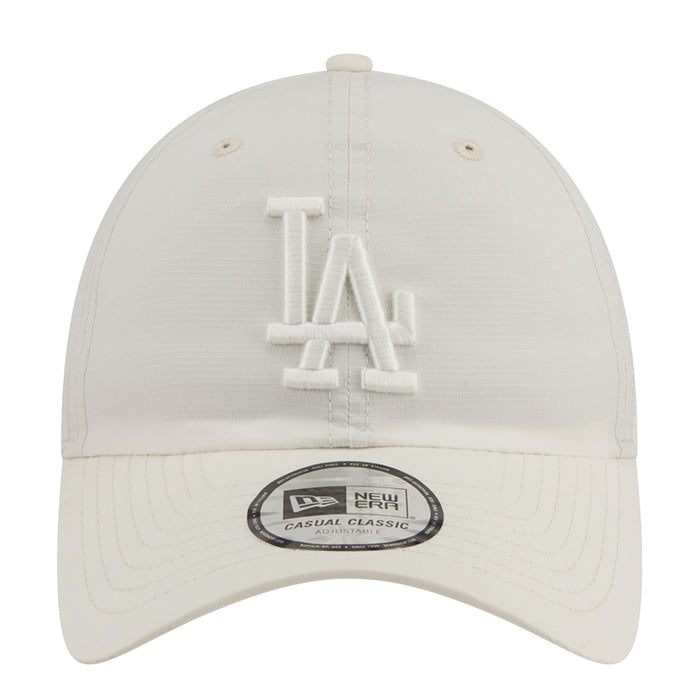 Cream tonal cap with New Era logo, front LA embroidery and adjustable strapback