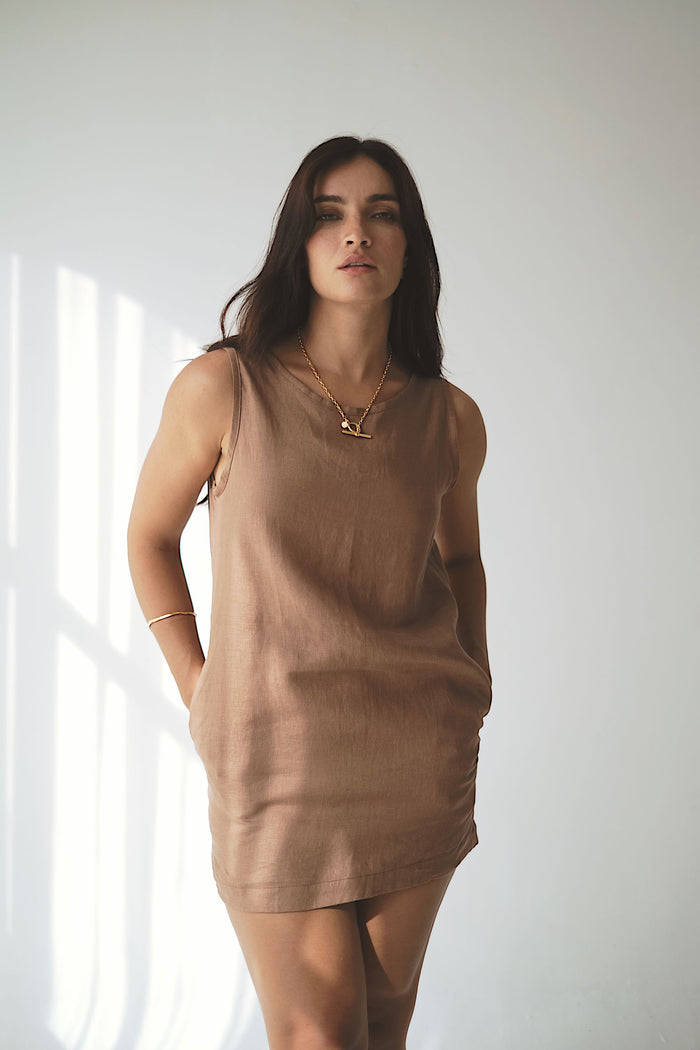 DOLLY DRESS - Cocoa