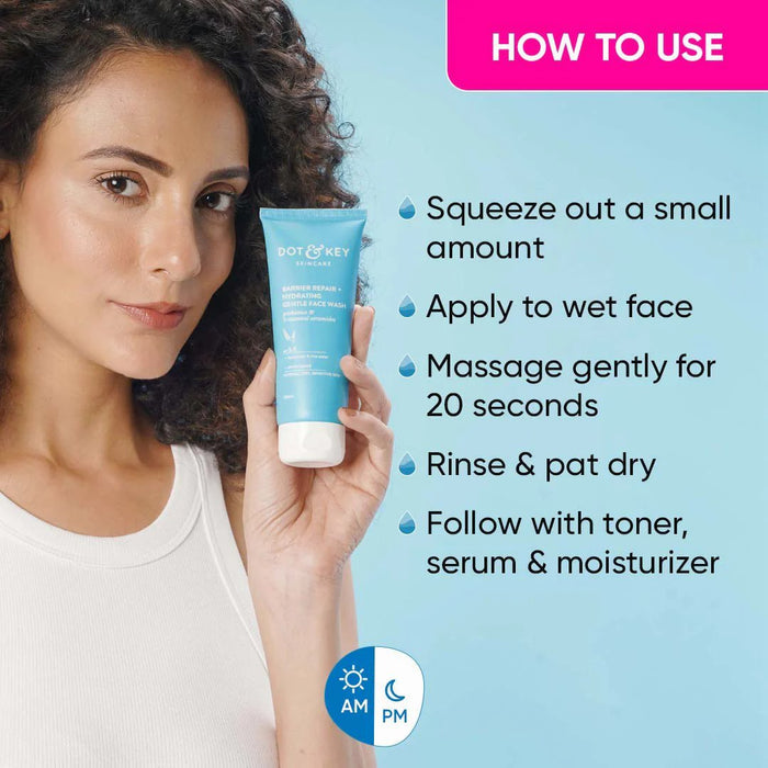 Dot and Key Barrier Repair Hydrating Gentle Face Wash 100ml
