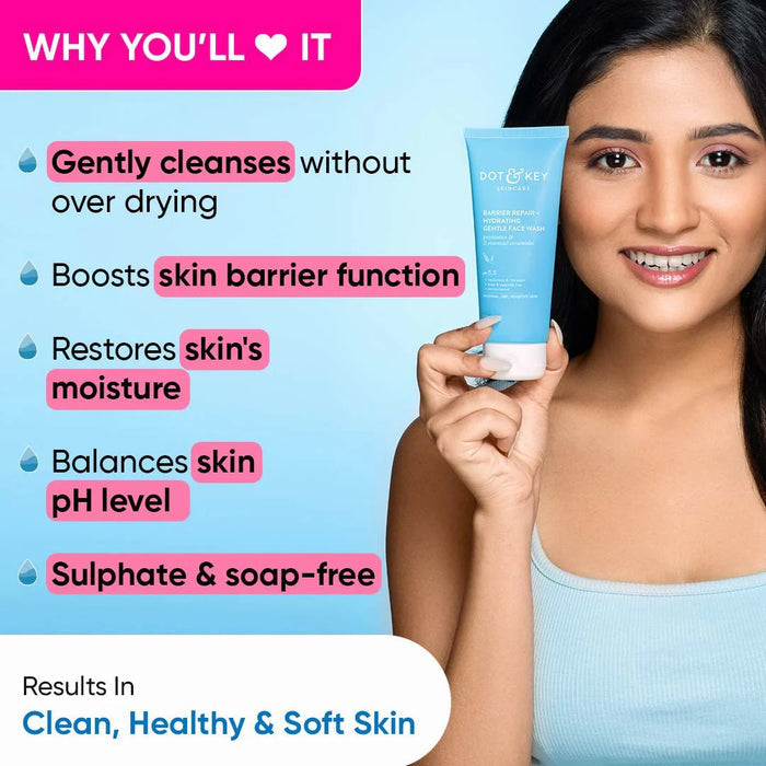 Dot and Key Barrier Repair Hydrating Gentle Face Wash 100ml