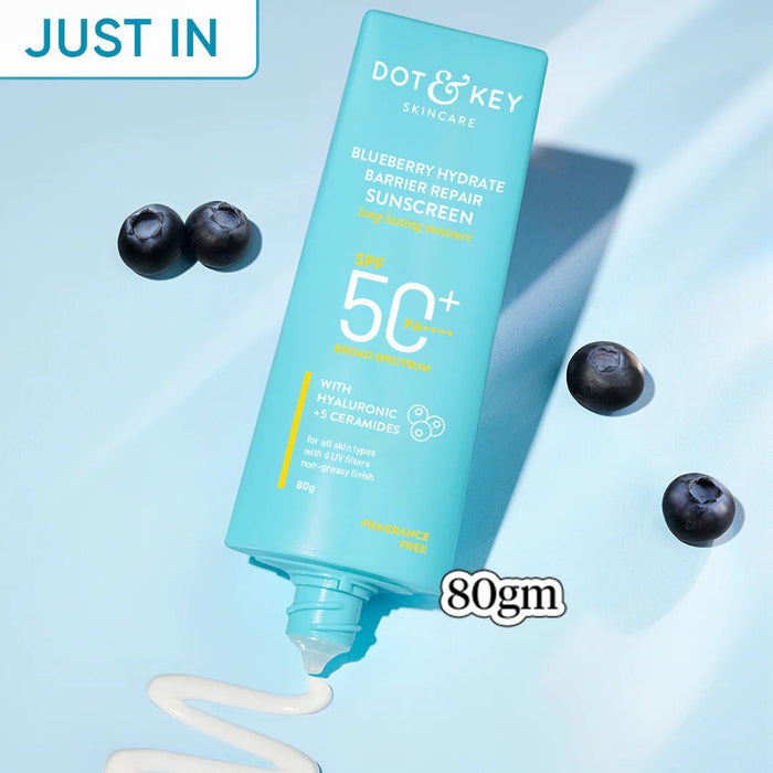 Dot and Key Blueberry Hydrate Barrier Repair Sunscreen SPF 50+ PA++++ (80gm)