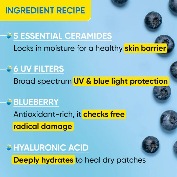 Dot and Key Blueberry Hydrate Barrier Repair Sunscreen SPF 50+ PA++++ (80gm)