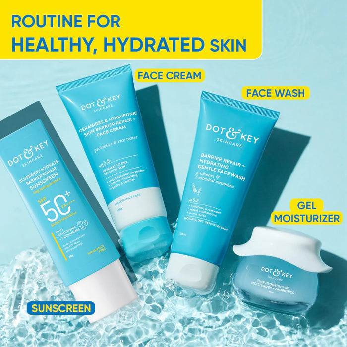 Dot and Key Blueberry Hydrate Barrier Repair Sunscreen SPF 50+ PA++++ (80gm)