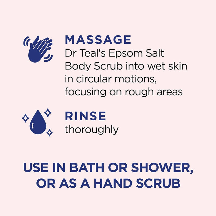 DR TEALS pink himalayan salt scrub restore & replenish مقشر الجسم بملح الهملايا الوردي