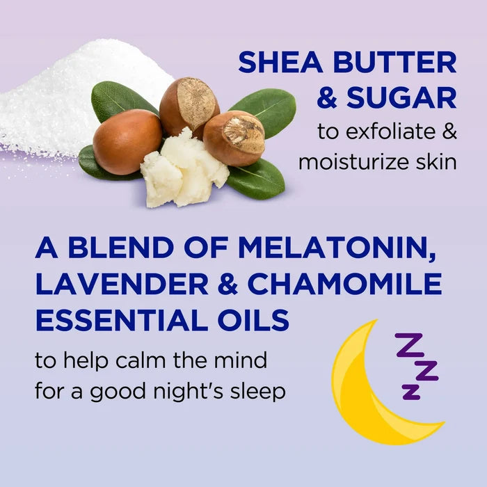 DR TEALS shea suger scrub melatonin with essential oils مقشر الجسم بالشيا والسكر والميلاتونين من دكتر تيلز