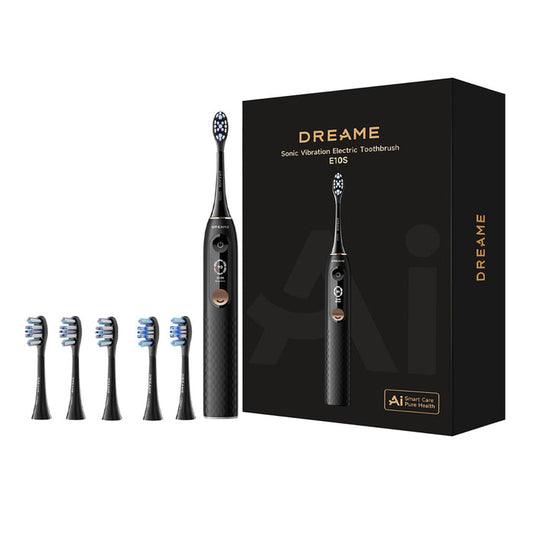 DREAME E10S garsinio elektrinio dantų šepetėlio rinkinys, juodas