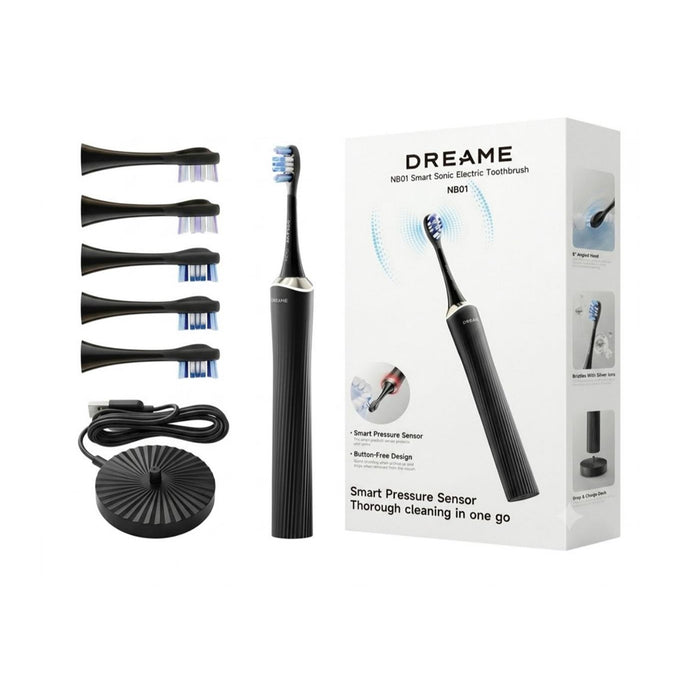 DREAME NB01 garsinio elektrinio dantų šepetėlio rinkinys, juodas