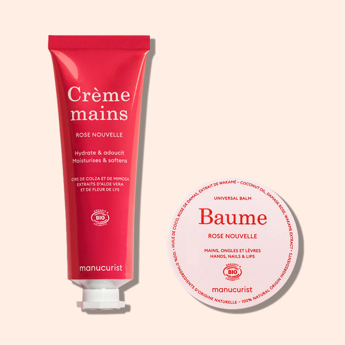 Duo Baume & Crème Mains Parfum Rose Nouvelle