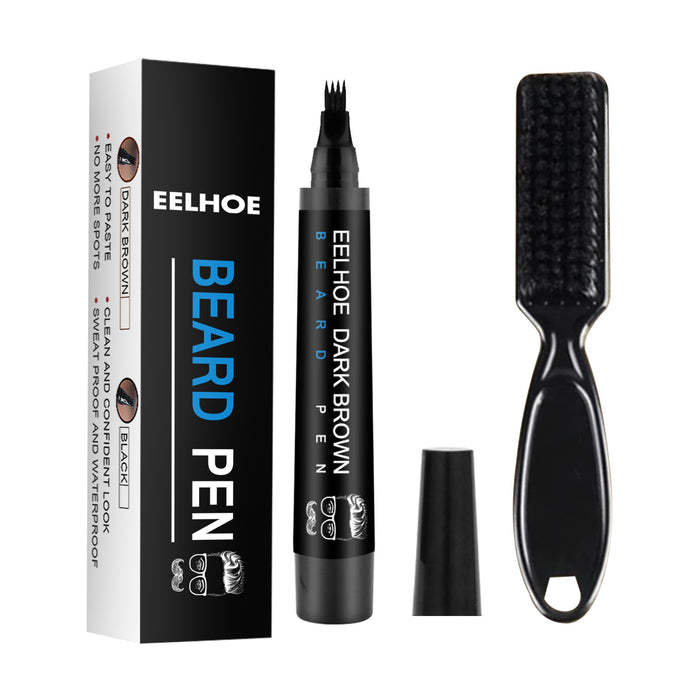 EELHOE Beard Refill Pen Kit – Waterproof Beard Tracing & Natural Fill Brown EELHOE COSMETICS