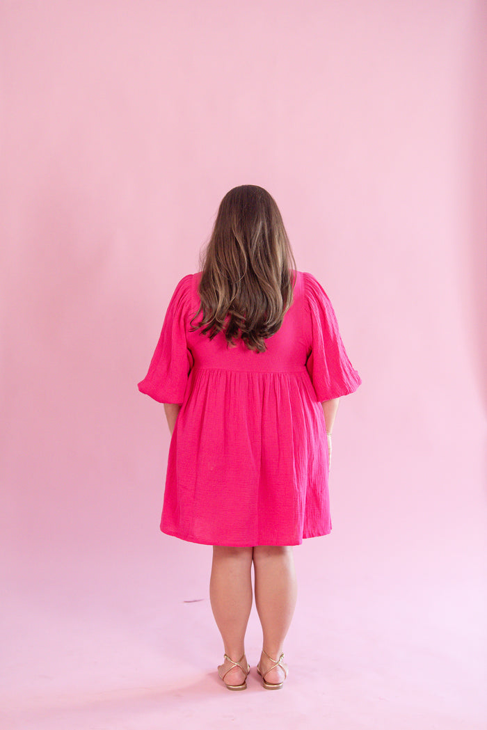 ee:some Hot Pink Mini Dress