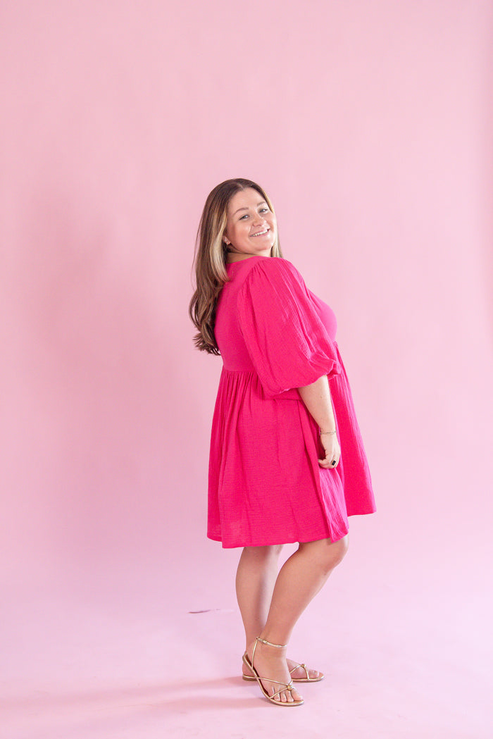 ee:some Hot Pink Mini Dress