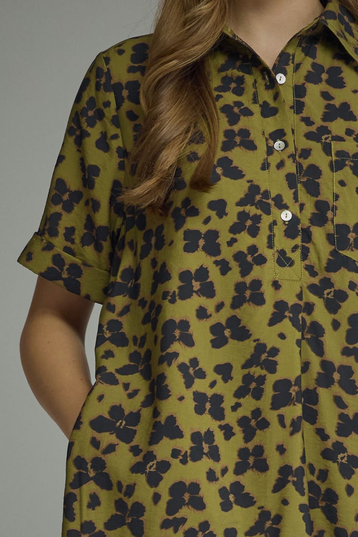 Entro Butterfly Print Mini Dress