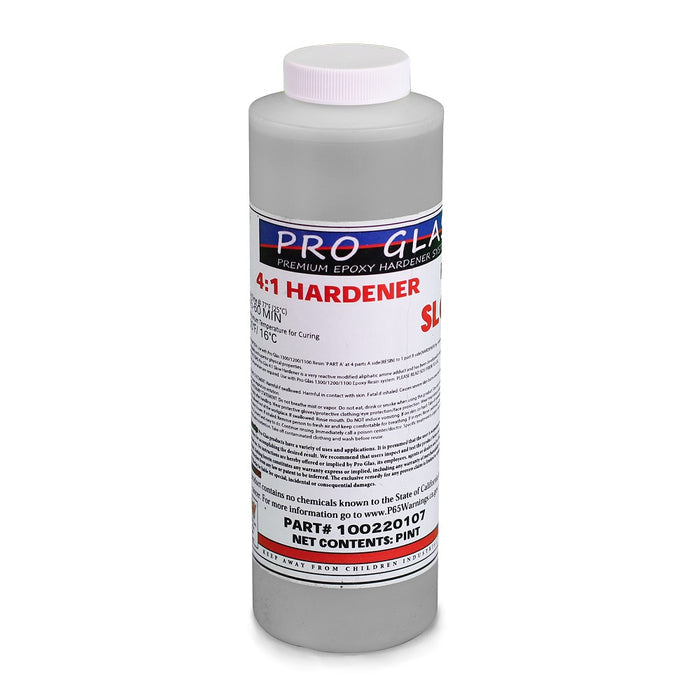 Pro Glas 4:1 epoxy resin slow speed hardener to be used with Part A epoxy resin.