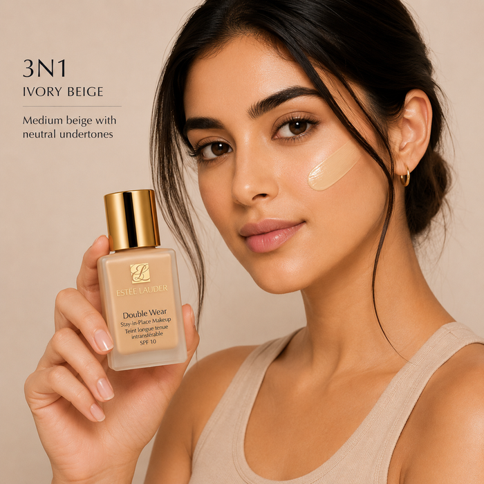 Estee Lauder Double Wear Stay-In-Place Makeup Foundation 3N1 Ivory Beige-30ml