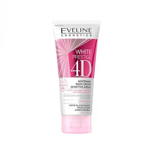 Eveline white prestige 4d whitening body cream sensitive areas كريم التبييض للجسم و المناطق الحساسة من ايفيلين
