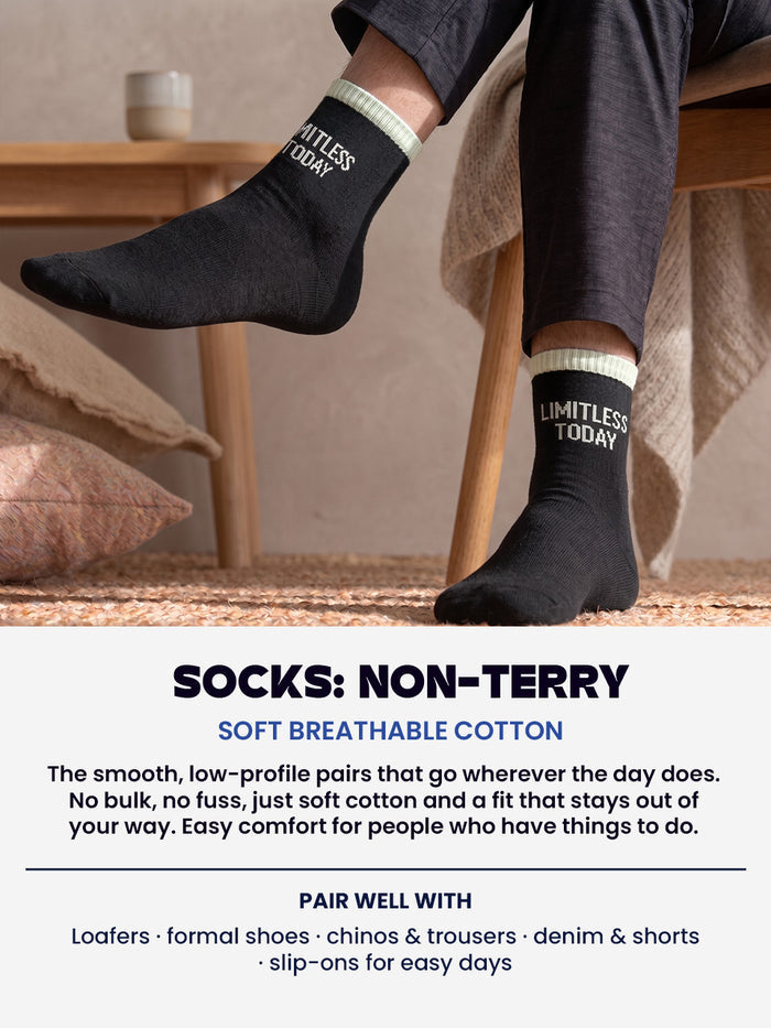 Everyday Expression Ankle Socks – Pack of 7 Pairs (4 Terry + 3 Non-Terry)