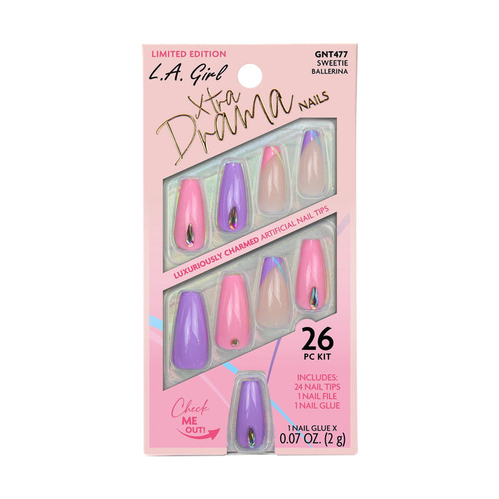 La Girl Cosmetics Nail Tips Product Extra Drama Nail Tips