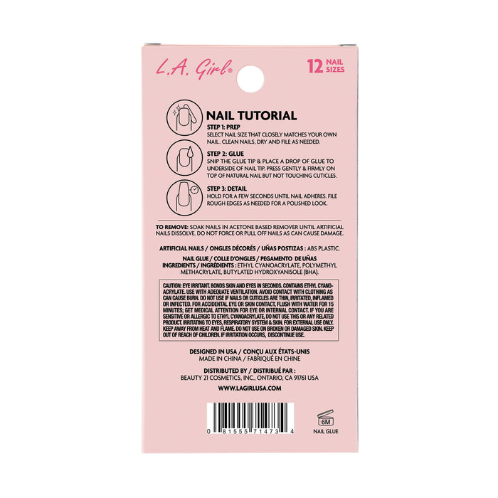 La Girl Cosmetics Nail Tips Product Extra Drama Nail Tips