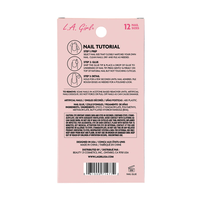 La Girl Cosmetics Nail Tips Product Extra Drama Nail Tips