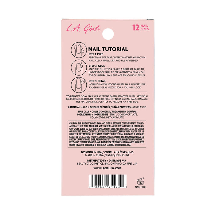 La Girl Cosmetics Nail Tips Product Extra Drama Nail Tips