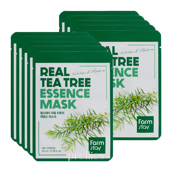Farmstay Real Tea Tree Essence Mask (1 Sheet x 10pcs)(031866) - Pretties.com.hk
