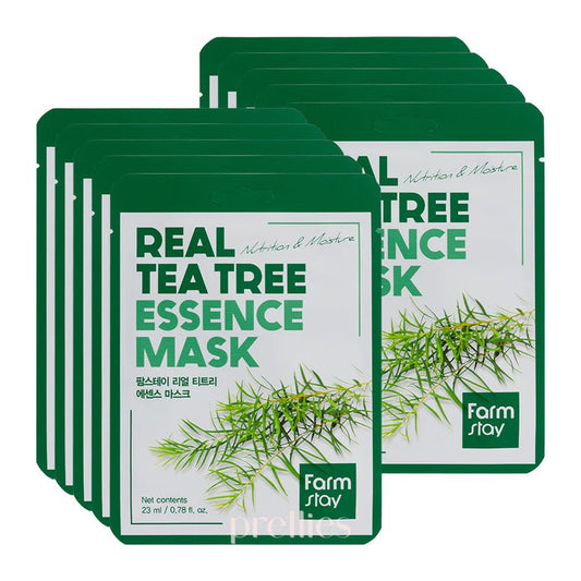 Farmstay Real Tea Tree Essence Mask (1 Sheet x 10pcs)(031866) - Pretties.com.hk